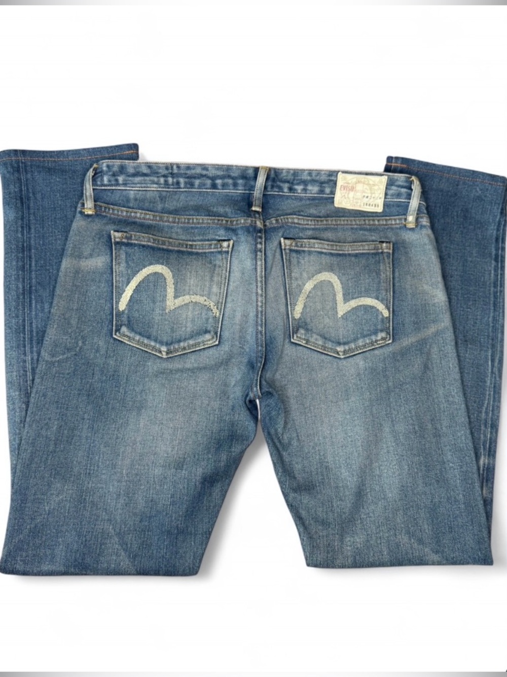 VTG Evisu Heritage Custom Made Selvedge Denim Jeans Komaba 29X34 Made in USA 🇺🇸
